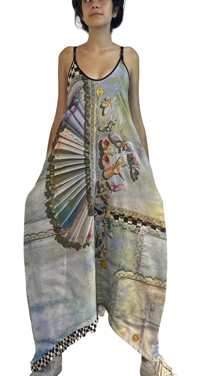 IPNG: Never Enough Color Orchid Illusion V-Cut Maxi Dress