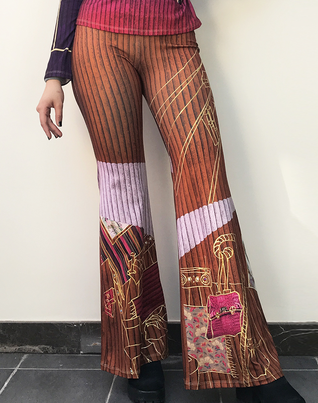 IPNG: Sliding Rooms Flared Illusion Pants (Some Ship Immed!)