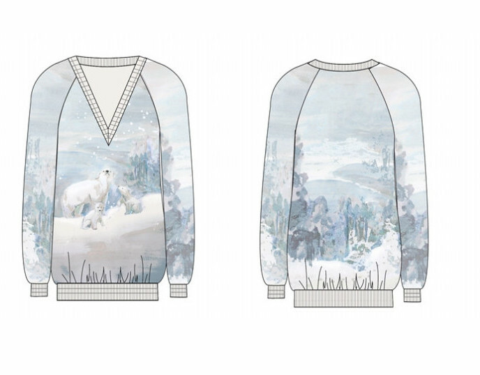 Paul Brial: Polar Bear Art Sweatshirt