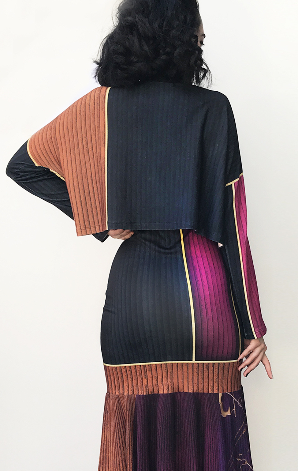 IPNG: Sliding Rooms Flared Illusion Mini Blouse
