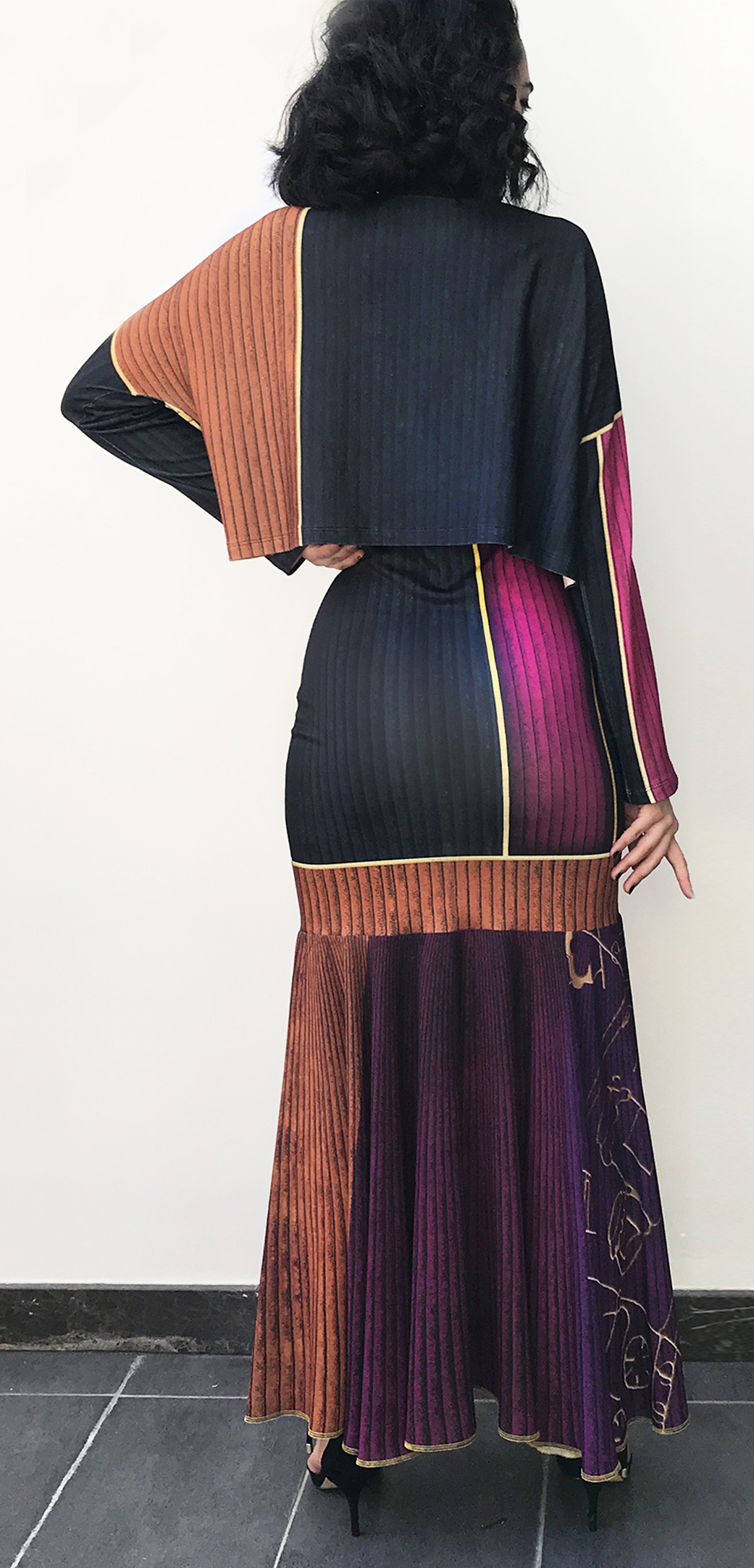 IPNG: Sliding Rooms Flared Illusion Mini Blouse