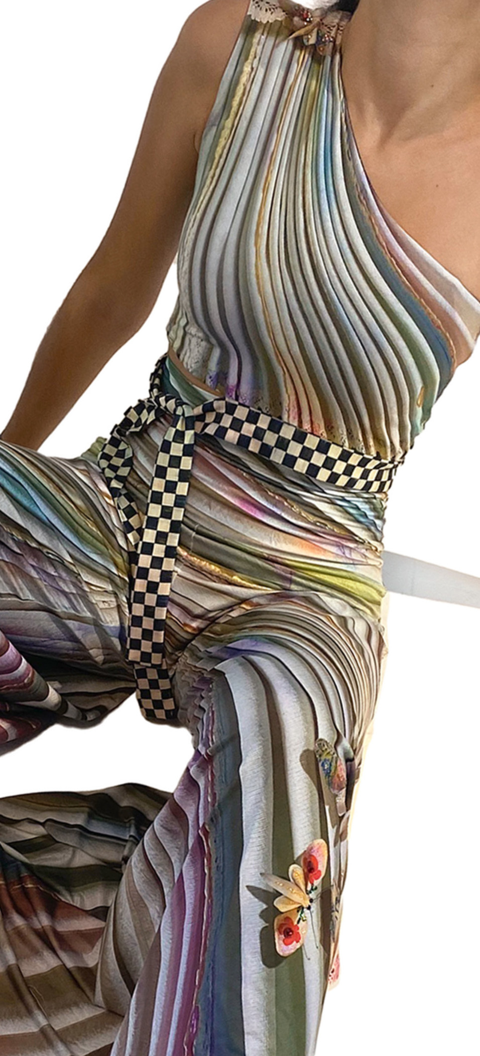IPNG: Never Enough Color Orchid Illusion Flared Pant