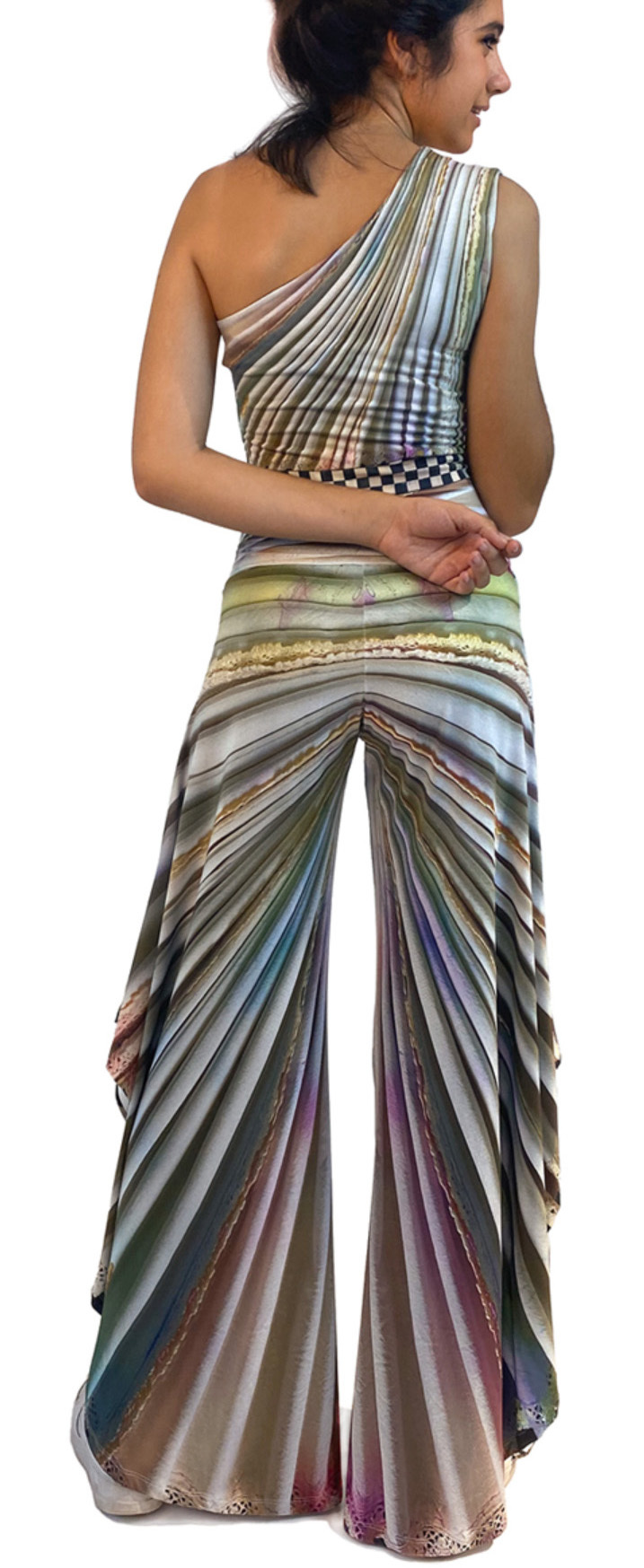 IPNG: Never Enough Color Orchid Illusion Flared Pant