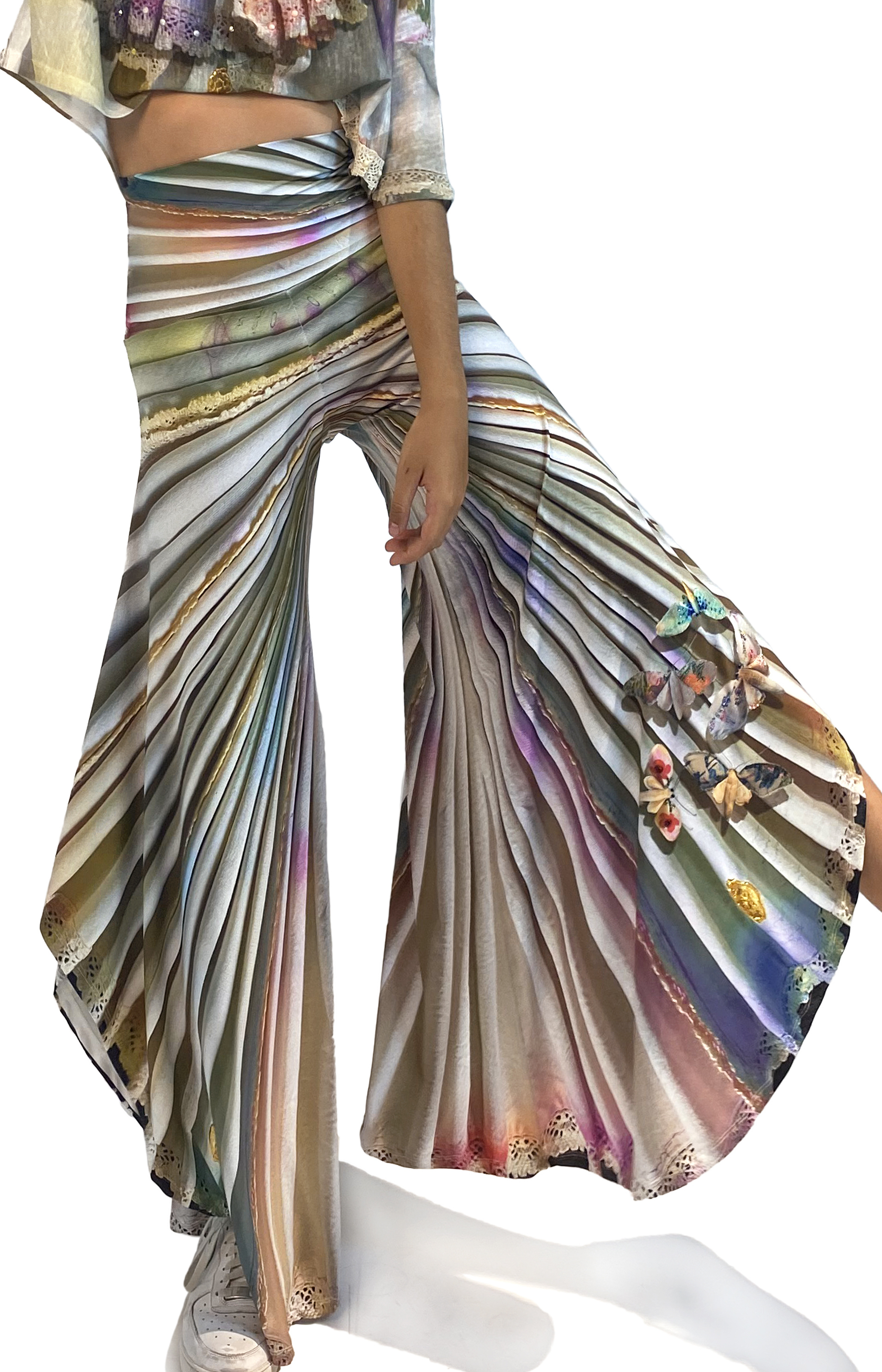 IPNG: Never Enough Color Orchid Illusion Flared Pant IPNG_NECSP-039