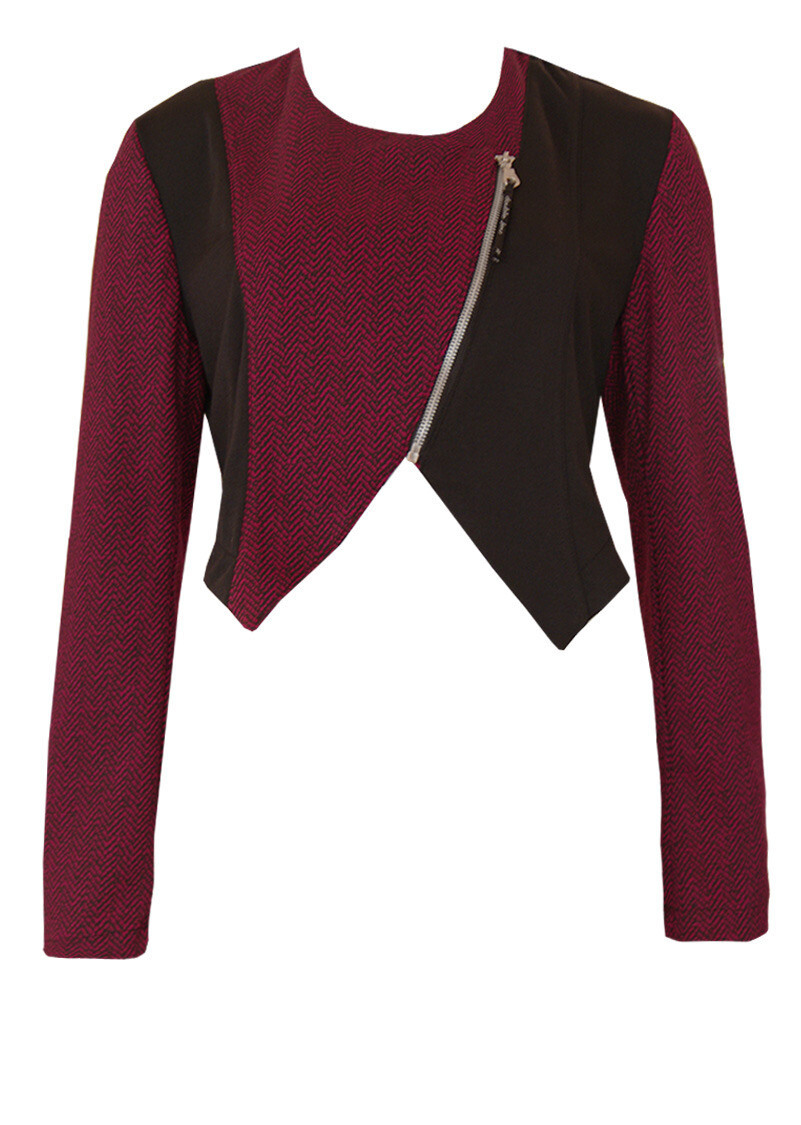 Double Jeu Paris: Perfect Red Tweed Short Jacket/Bolero SOLD OUT