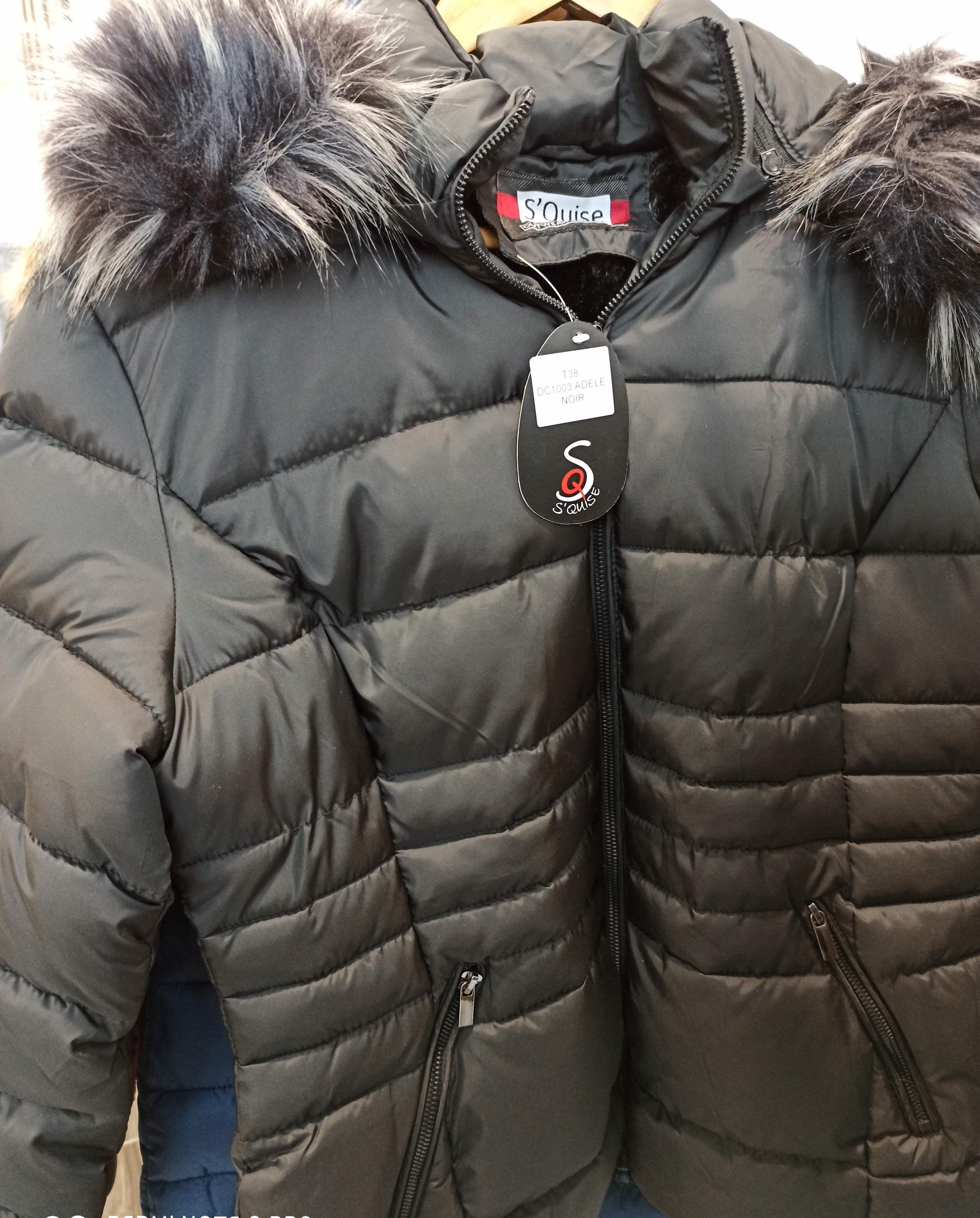 S'Quise Paris: Sleek Puffer Faux Fur Inside Coat With Removable Hood (More Colors!)