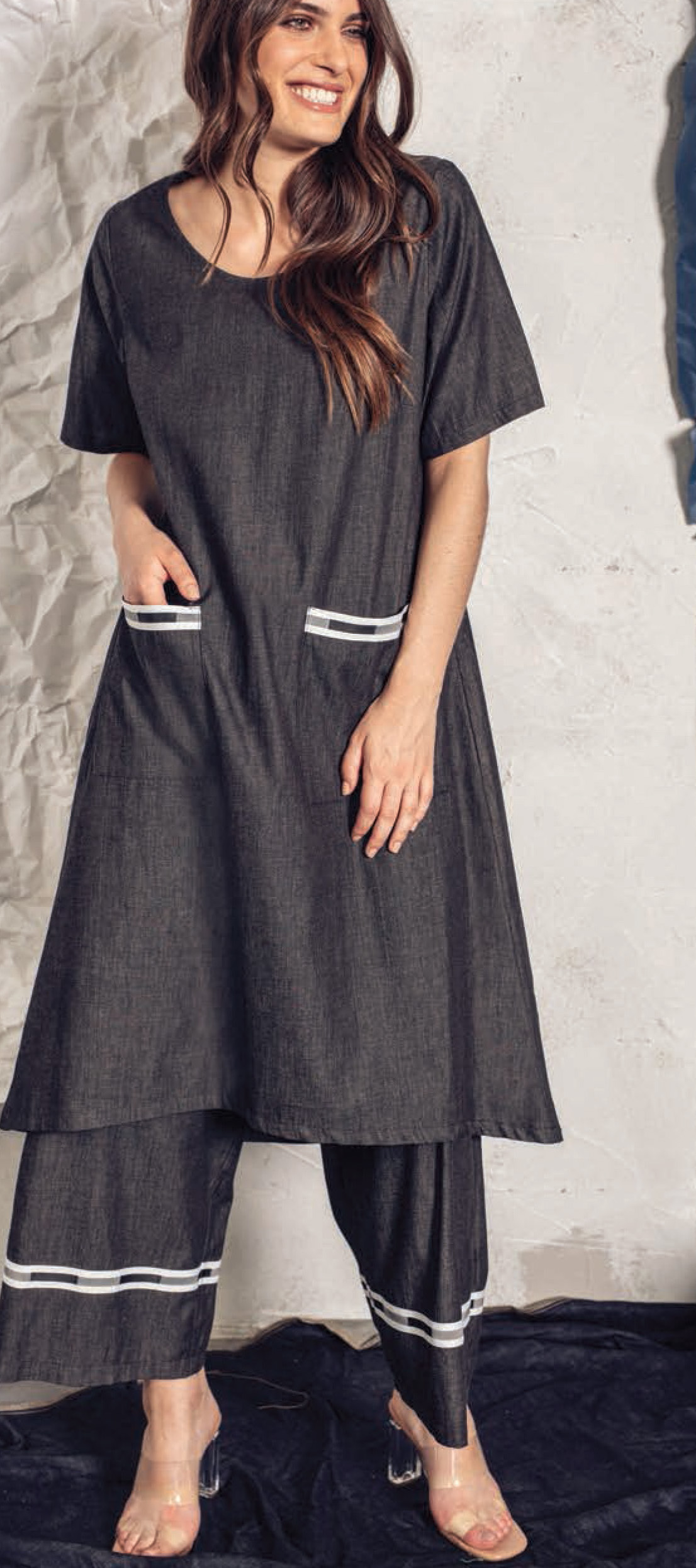 G!oze: Day And Night Soft Denim Long Tunic (3 Left!) G_FRIDA