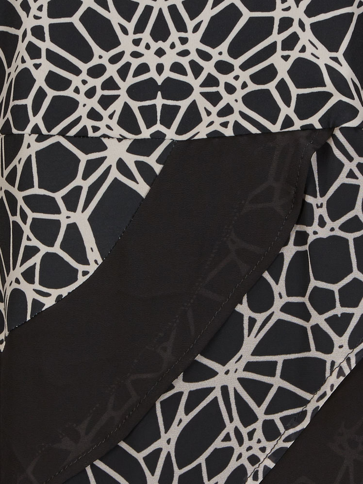 Eroke Italy: Asymmetrical Layers of Ruffles Dress