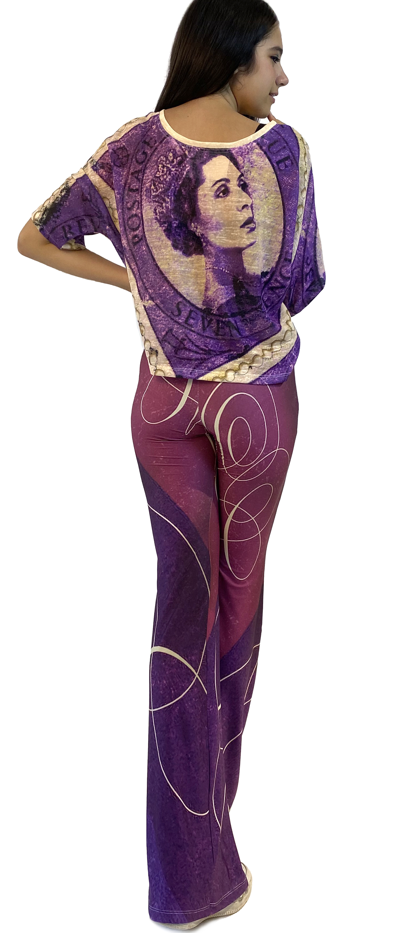 IPNG: If I Was Dancing In Paris Illusion Flared Pants (Some Ship Immed!)