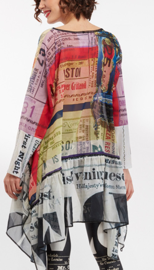IPNG: Furniture Gossip Gazette Illusion Flared Tunic