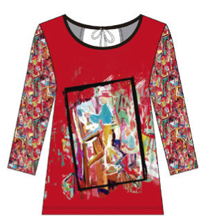 Maloka: Find The Artist Shimmering Colors Of MontMartre Back Cut Out Art Top (2 Left!)