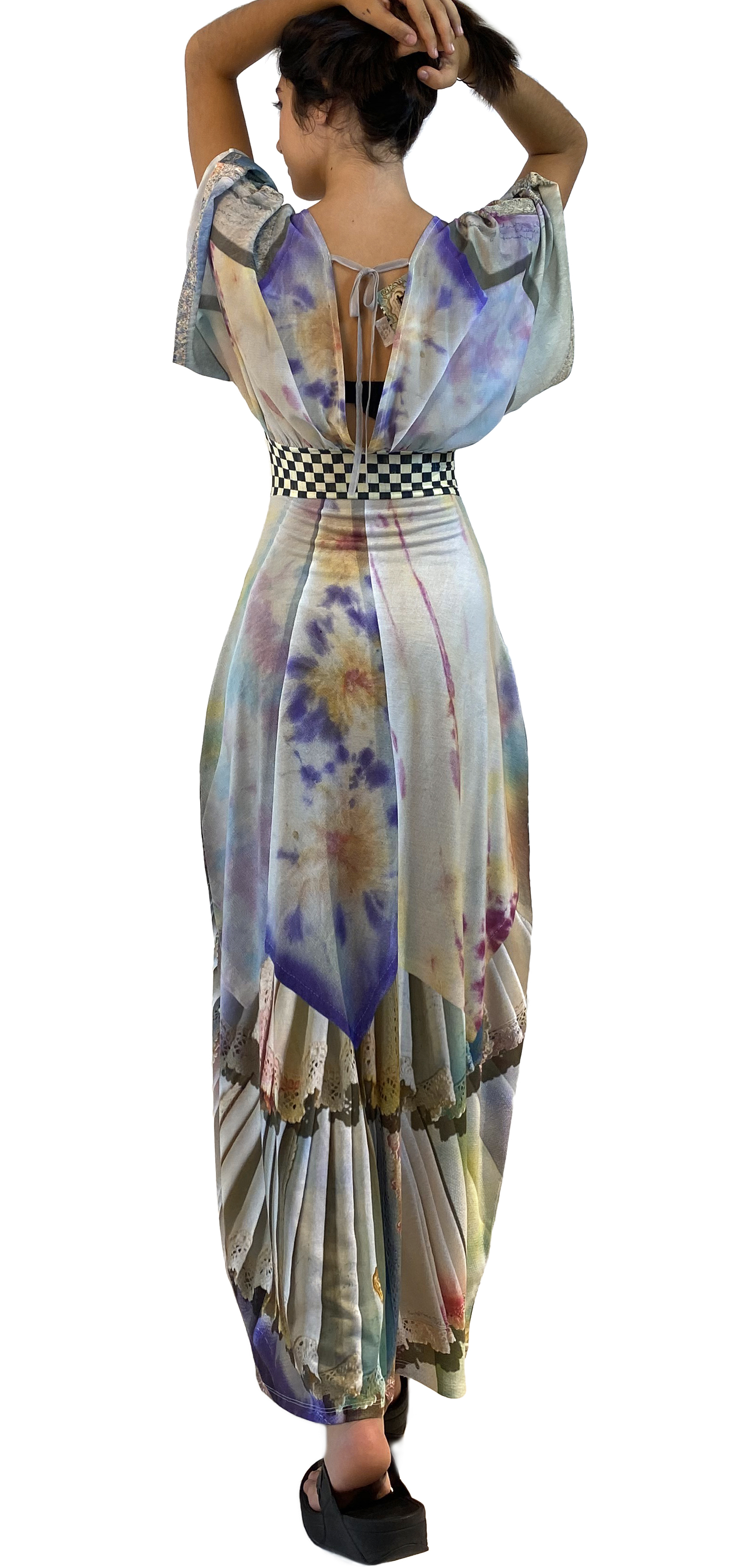 IPNG: Never Enough Color Orchid Illusion Kimono Dress (Some Ship Immed!)