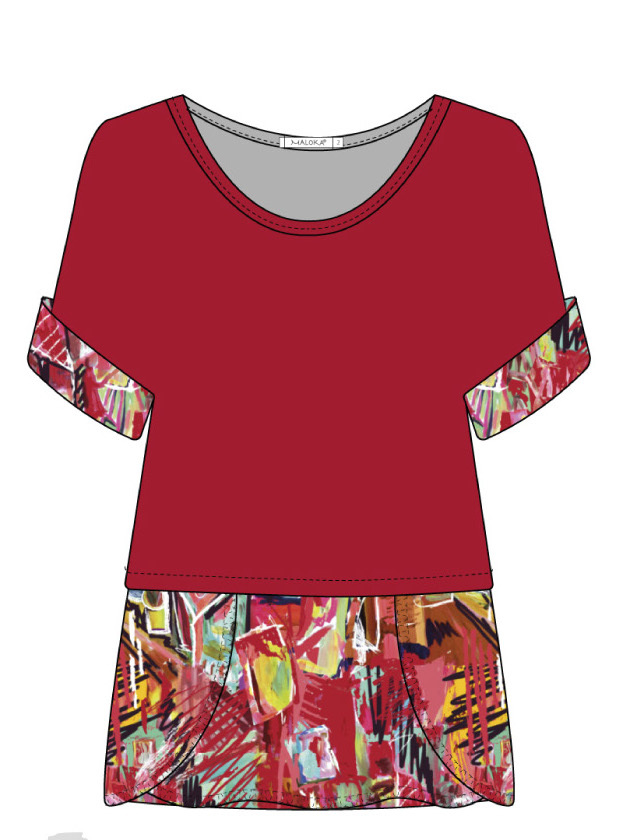 Maloka: Shimmering Colors Of MontMartre Twofer Layered Art Tunic SOLD OUT