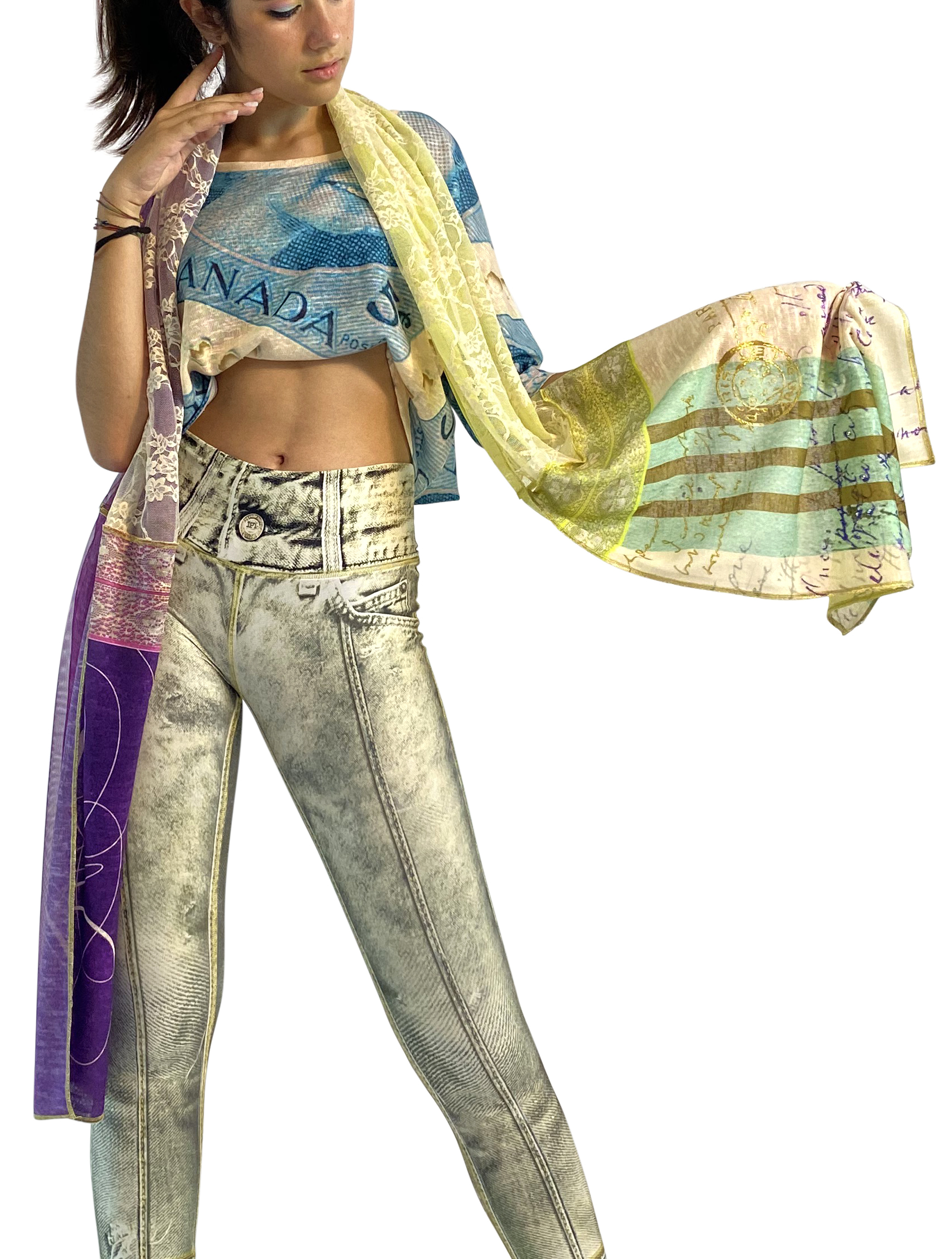 IPNG: If I Was Dancing In Paris Illusion Shawl Scarf (Ships Immed, 1 Left!)