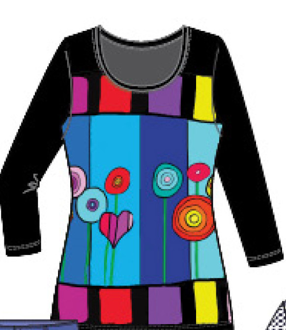 Simply Art Dolcezza: Lollipops Of Happiness Abstract Art Tunic