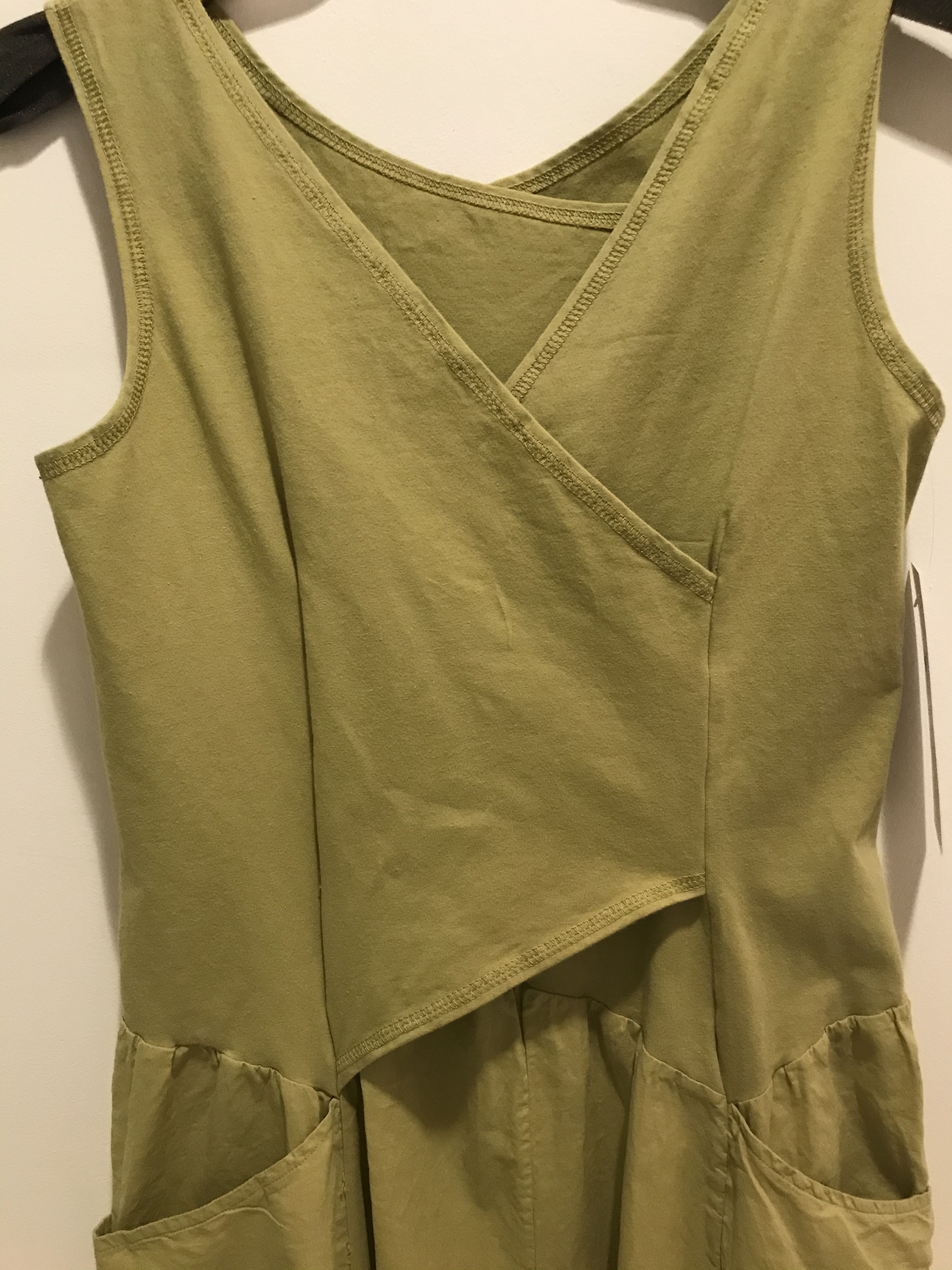 Luna Luz: Cross Over Bodice Long Dress (Ships Immed in Celery!)