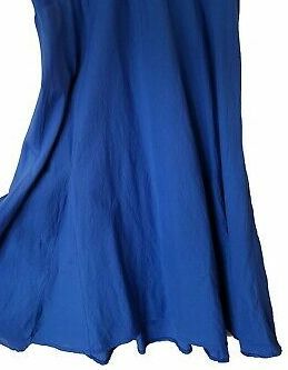 Luna Luz: Short Sleeve Cross Over Bodice Tie Dye Long Dress SOLD OUT LL_518_ELECTRIC_BLUE