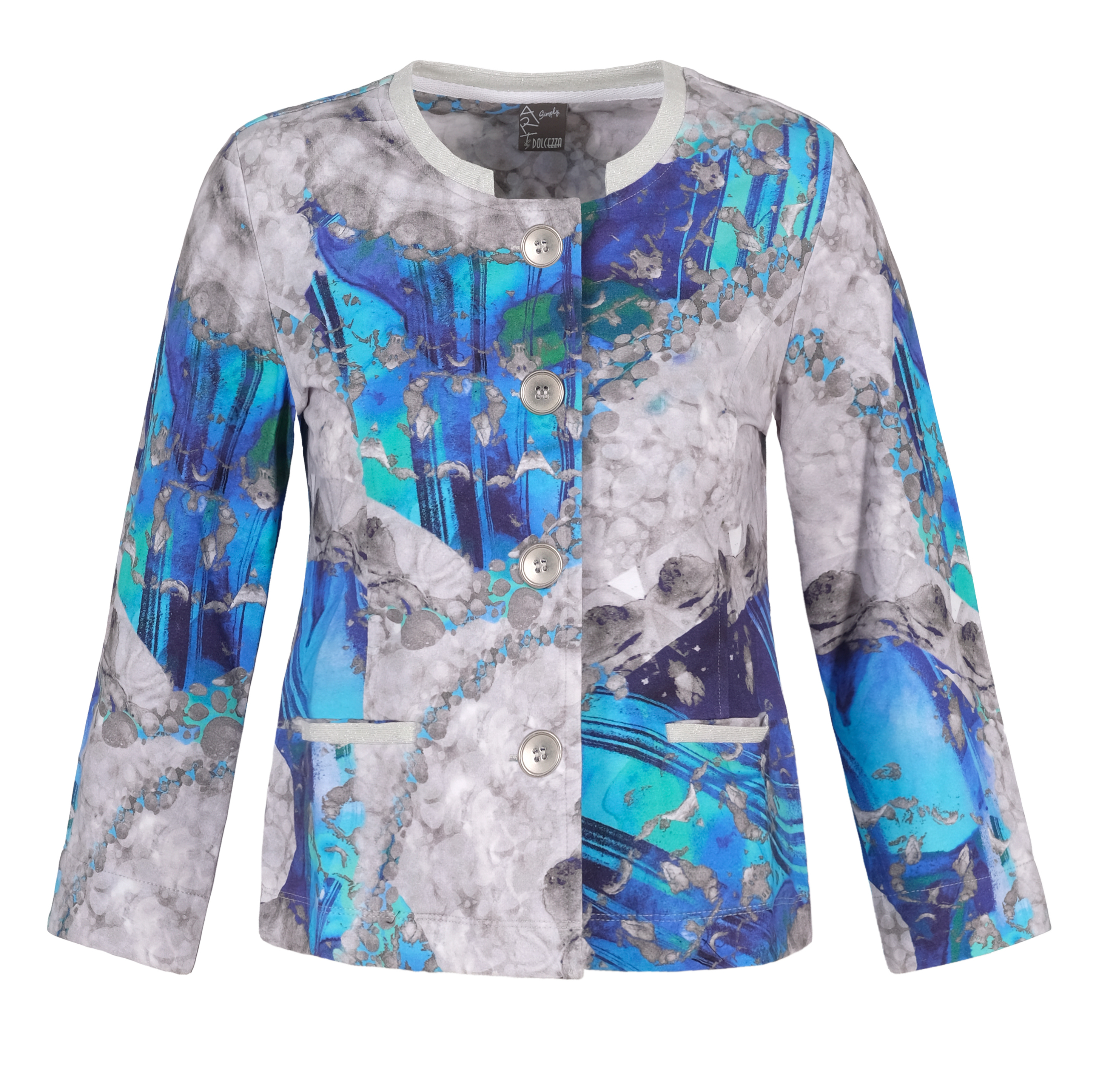 Simply Art Dolcezza: Blue & White Yin Yang Art Cardigan Dolcezza_SimplyArt_21689