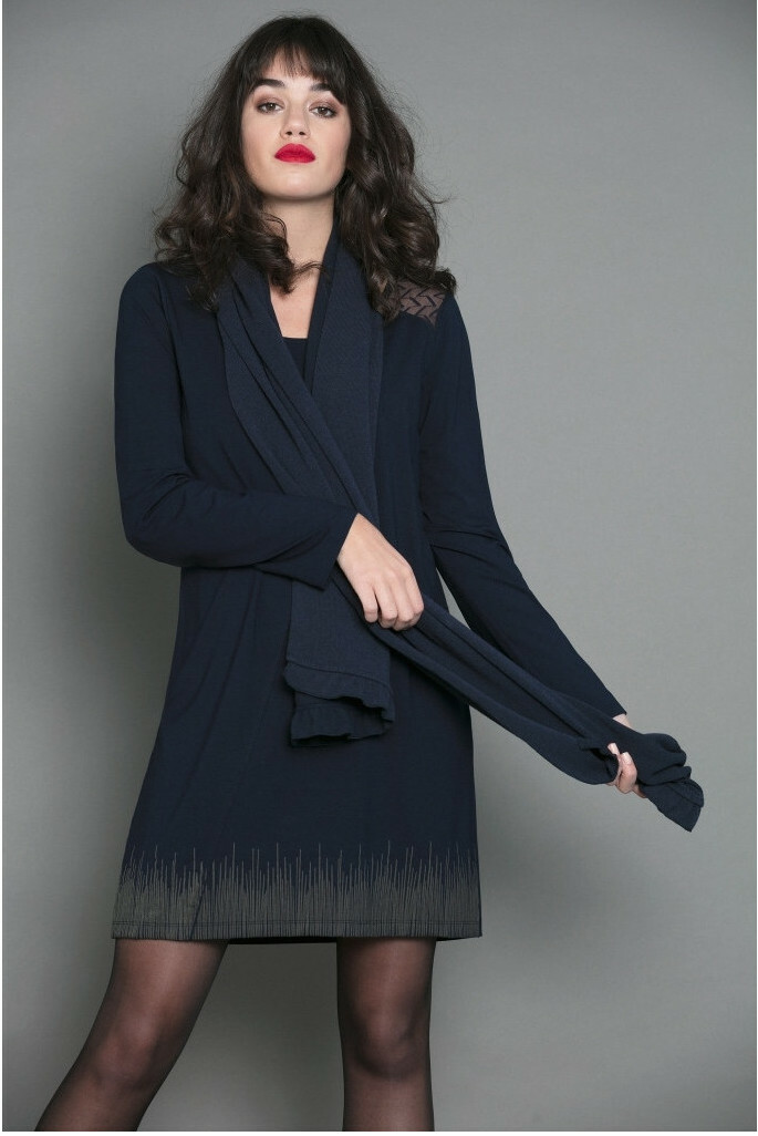 Maloka: Sexy Slant Sweater Dress MK_JOE