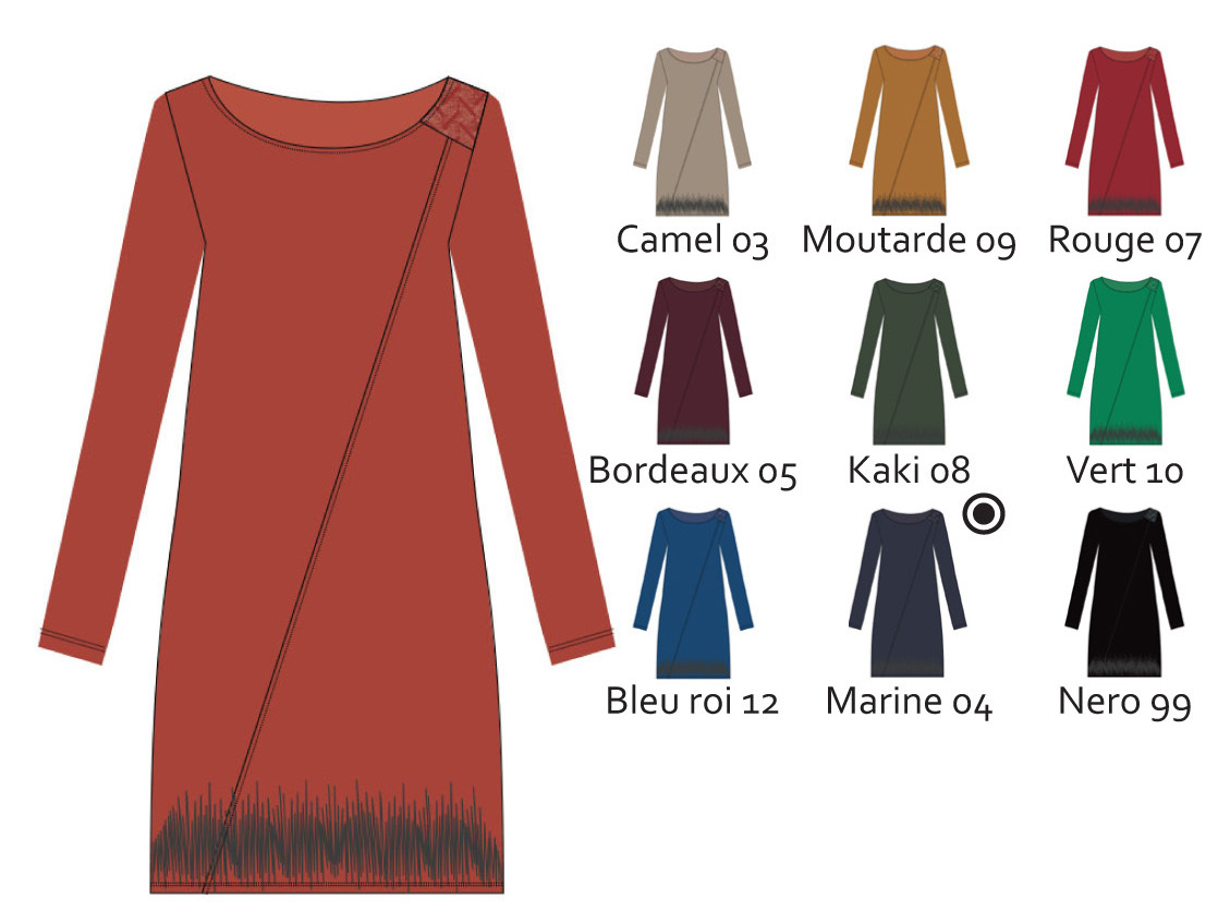 Maloka: Sexy Slant Sweater Dress