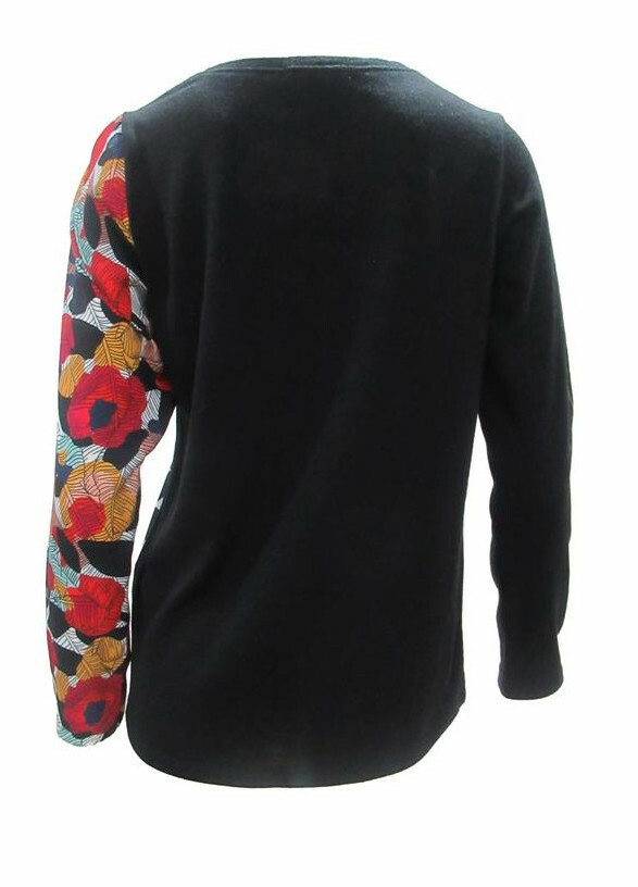 Maloka: Red Rose Scribbled Sweater