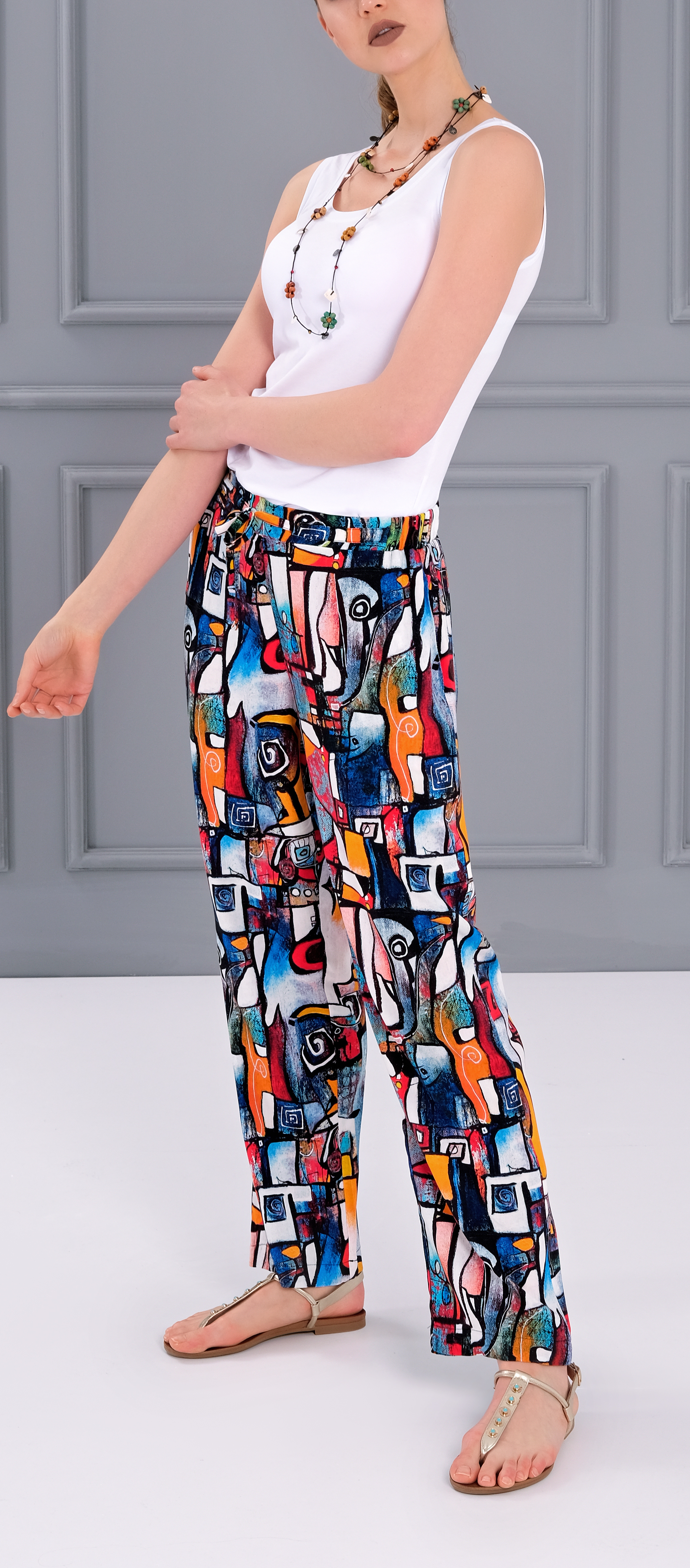 Simply Art Dolcezza: It's Complicated Comfy Lounge Abstract Art Pants Dolcezza_SimplyArt_21714
