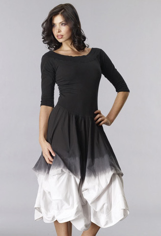 Luna Luz: Tied & Dyed Godet Ombre Dress (New Spring 2021, Ships Immed!) LL_393TO_N1