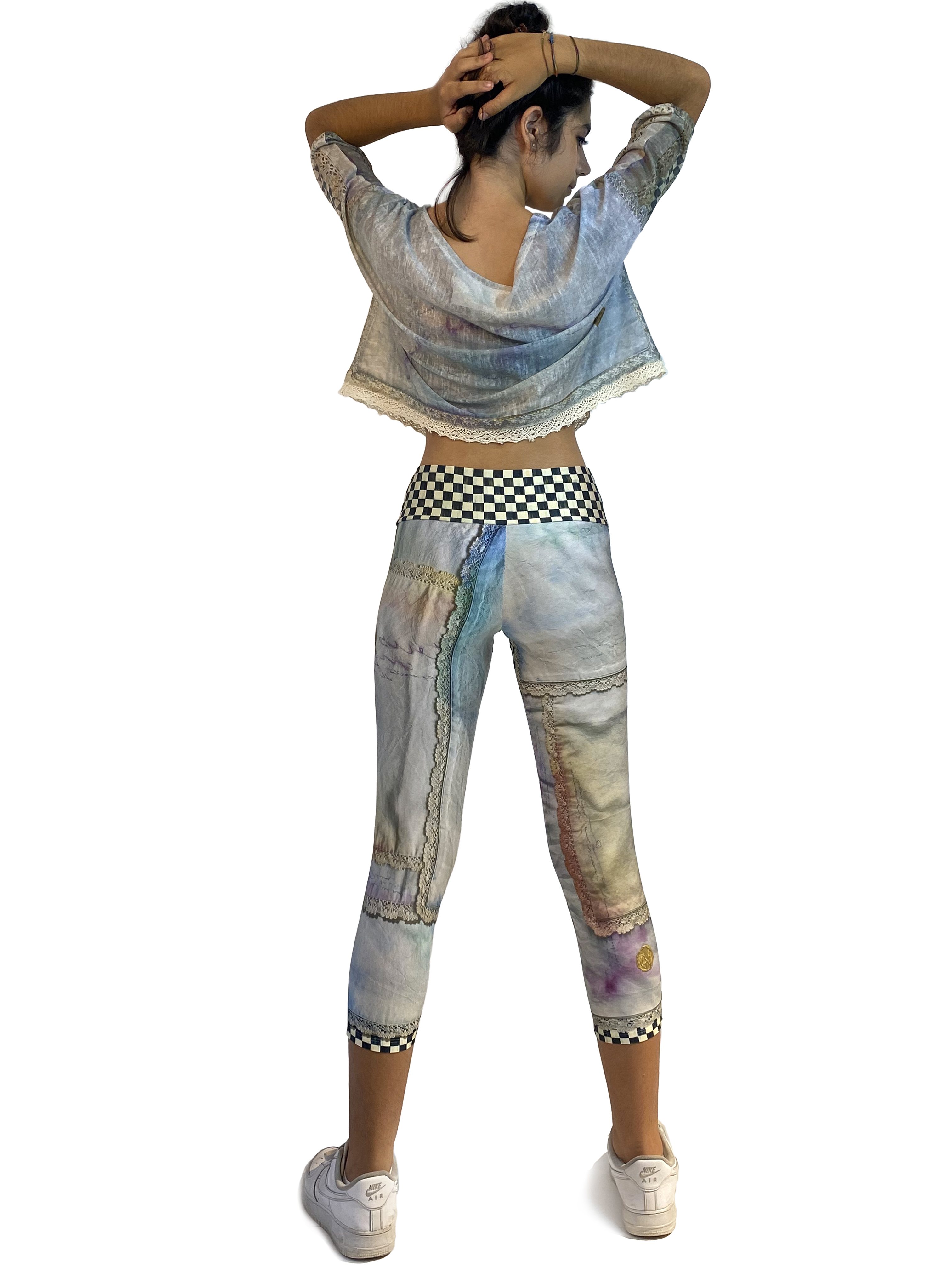 IPNG: Never Enough Color Orchid Illusion High-Waisted Crop Legging (Some Ship Immed!)
