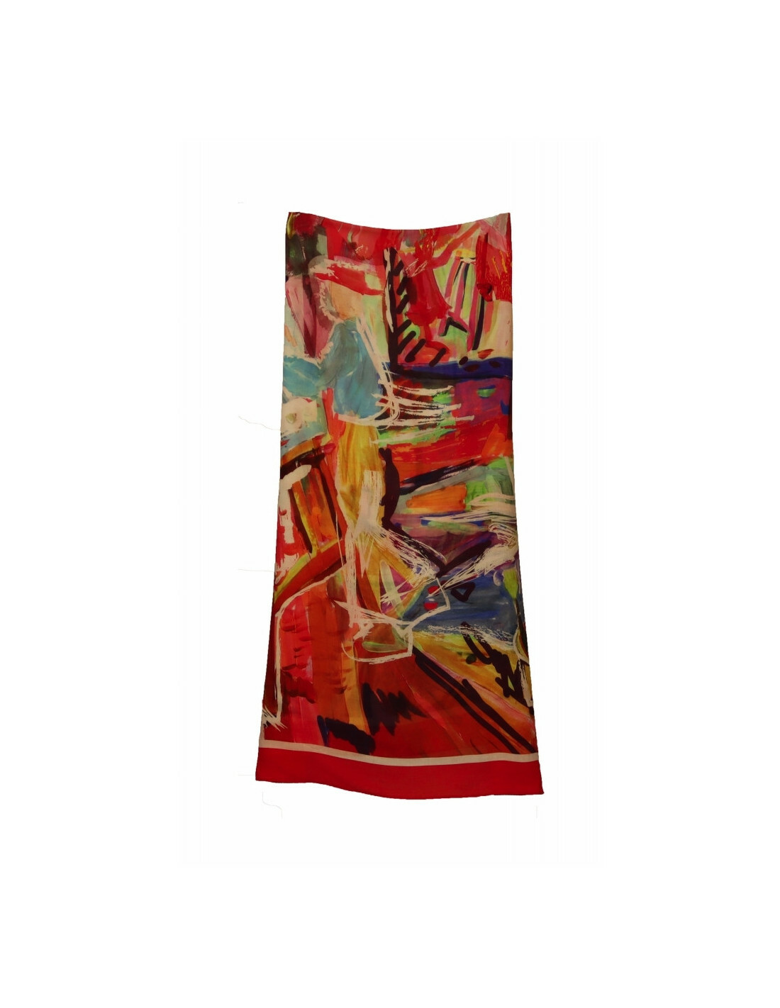Maloka: Shimmering Colors Of MontMartre Abstract Art Scarf