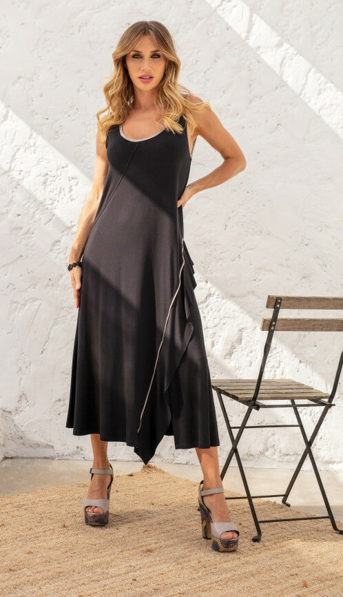 Maloka: Bewitchingly Comfortable Fringed Maxi Dress (Many Colors!) MK_LERIN