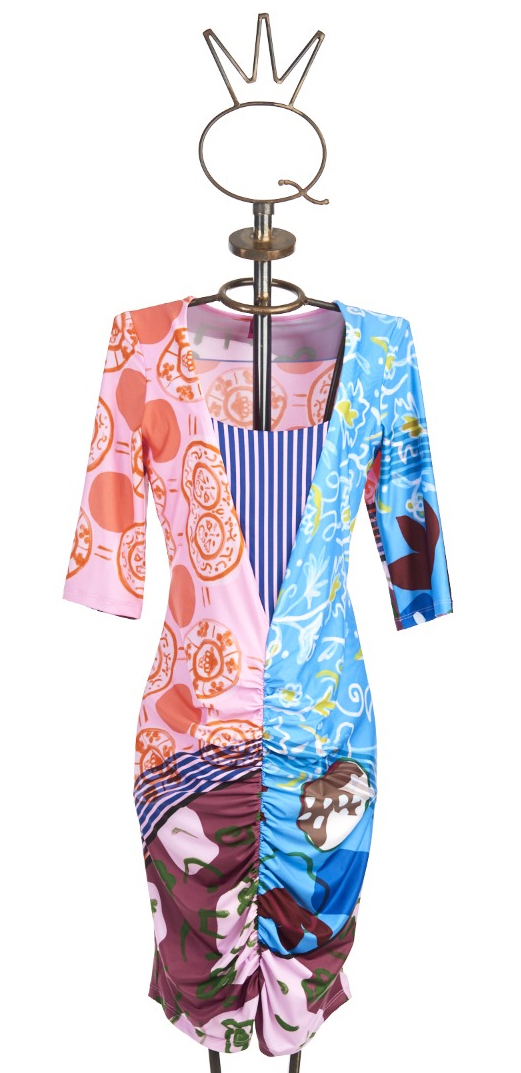 Save The Queen: Free Spirited Draped Sheath Dress