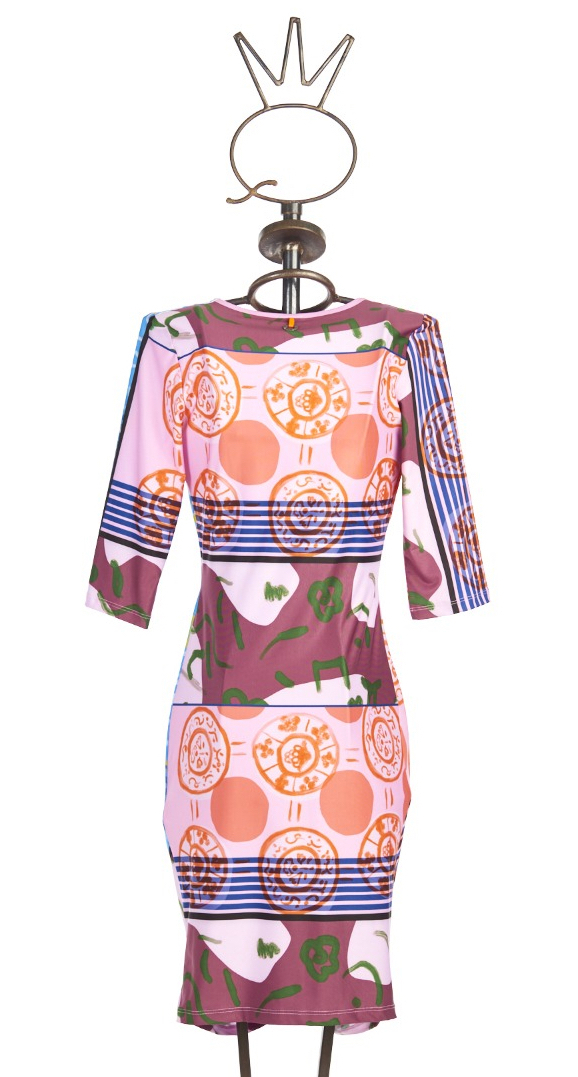 Save The Queen: Free Spirited Draped Sheath Dress