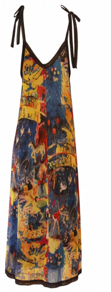 Maloka: Circus Fantasy Art Midi Sundress (converts to beach dress with adjustable lengths, Few Left!)