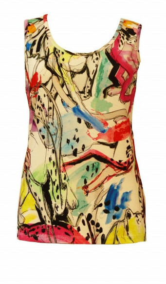 Maloka: Pink Leopard Abstract Art Tank Top (1 Left!)