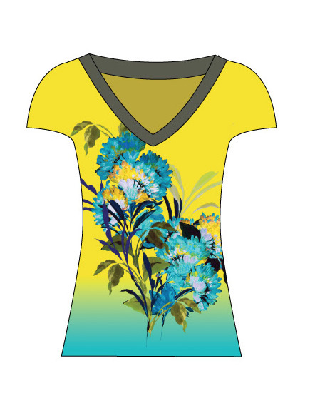 Paul Brial: Exquisite Blooms Of Maldives Flared T-Shirt