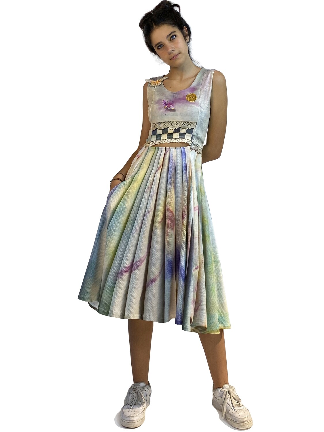 IPNG: Never Enough Color Orchid Illusion Cutout Dress