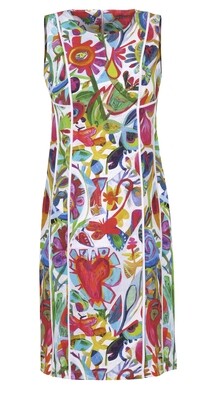 Simply Art Dolcezza: Flower Heart Princess Seamed Abstract Art Dress Simply Art Dolcezza: Flower Heart Princess Seamed Abstract Art Dress