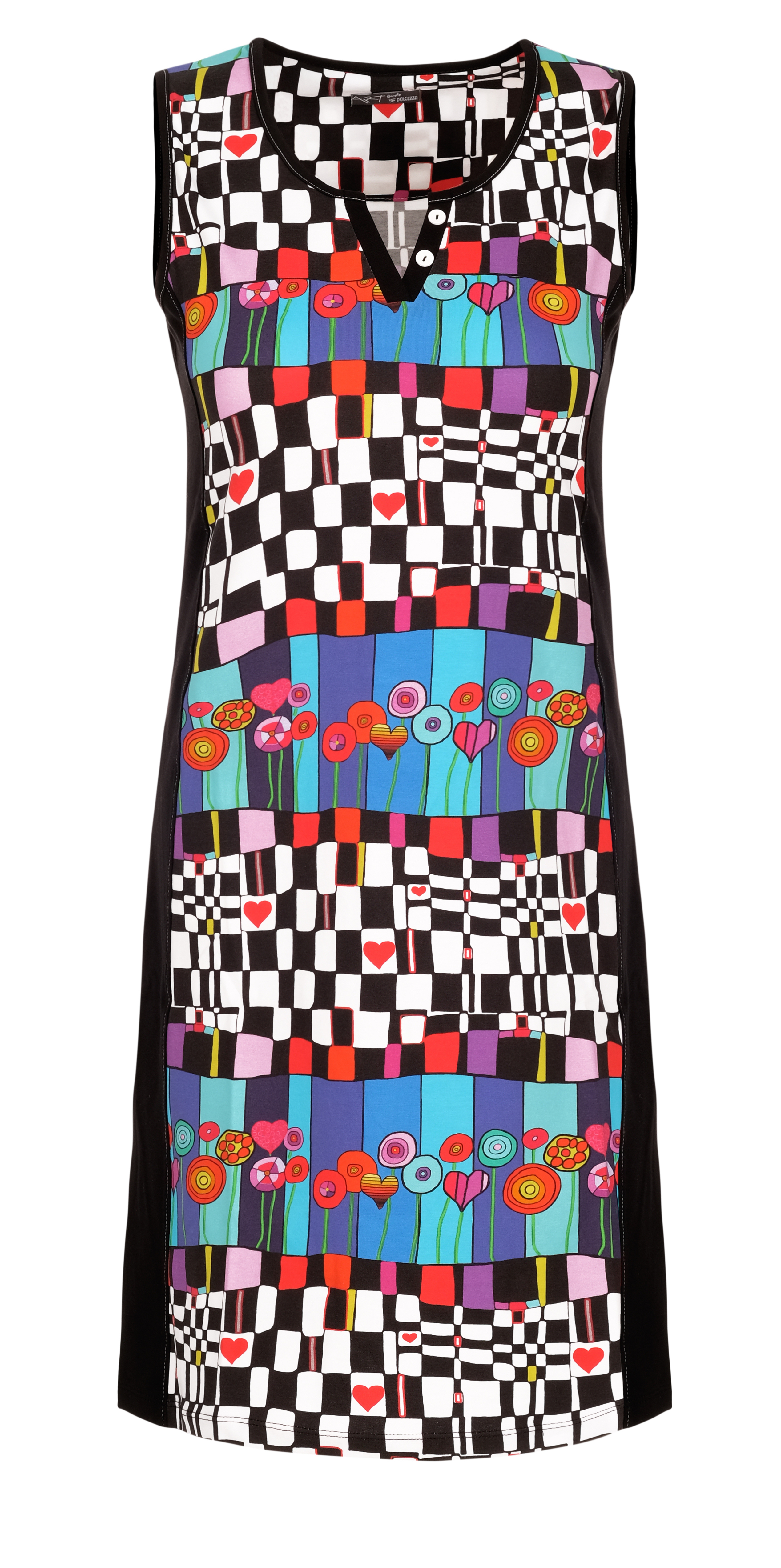 Simply Art Dolcezza: Lollipops Of Happiness Abstract Art Dress/Tunic (3 Left!) Dolcezza_SimplyArt_21610_N