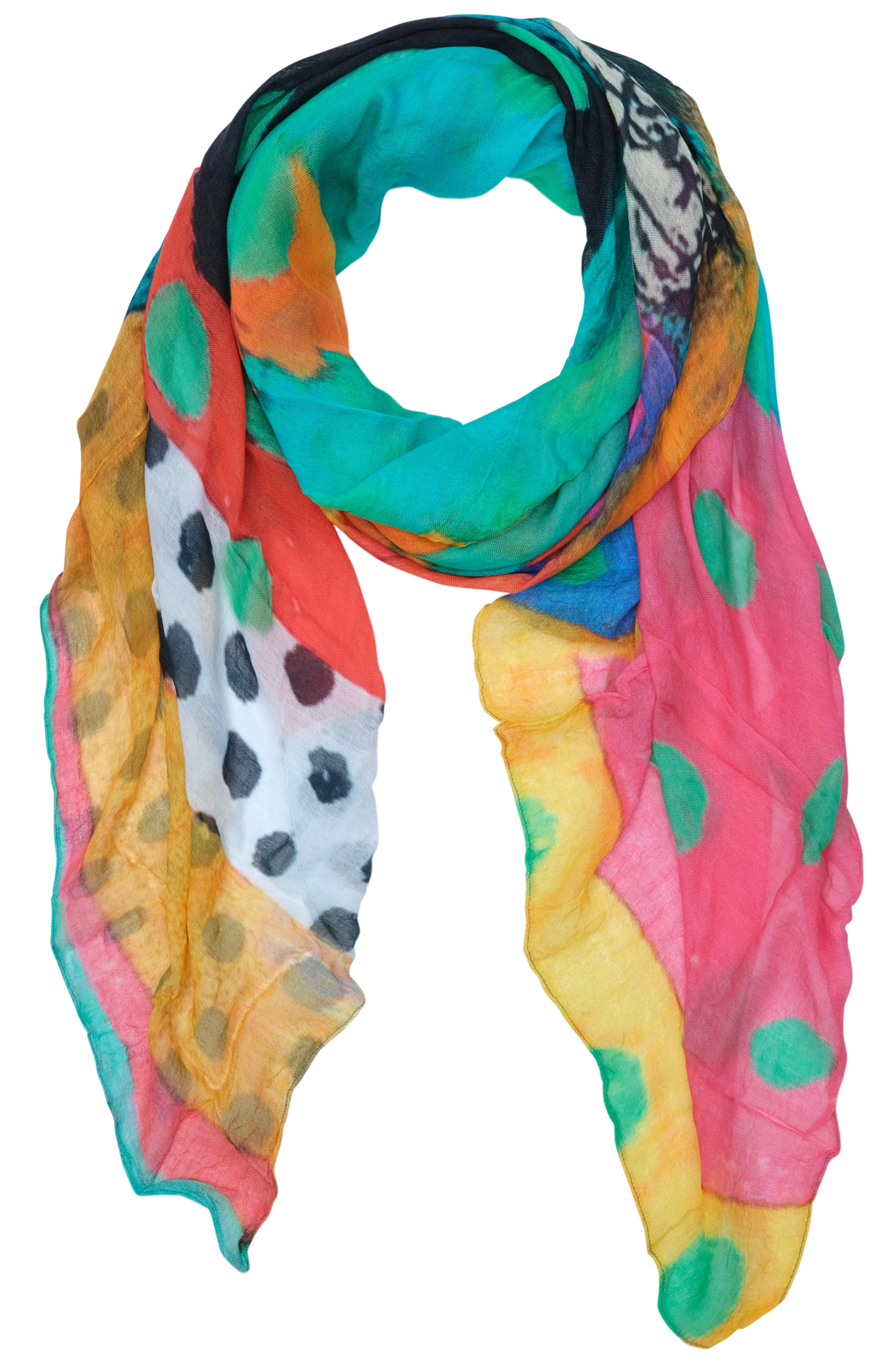 Simply Art Dolcezza: Leisurely Love Stowe In October Abstract Art Scarf (NEW, Spring 2021, 1 Left!)
