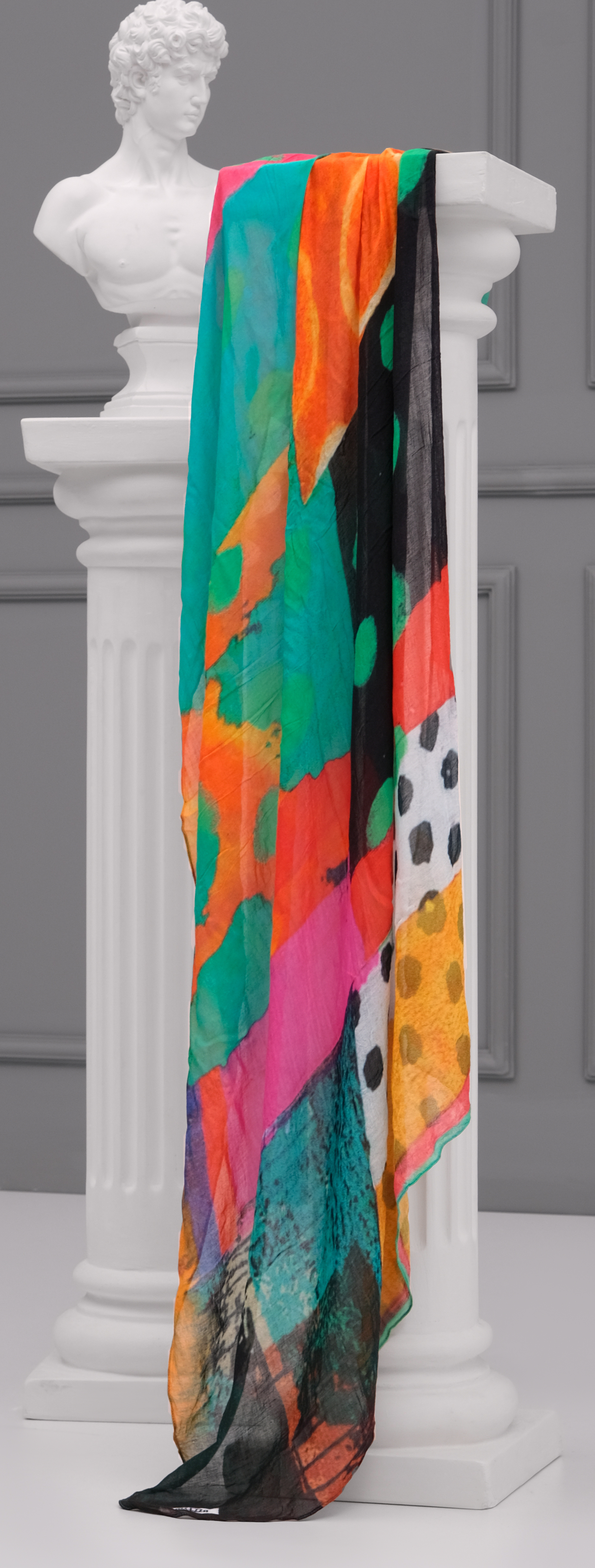 Simply Art Dolcezza: Leisurely Love Stowe In October Abstract Art Scarf (NEW, Spring 2021, 1 Left!) Dolcezza_simplyart_21905