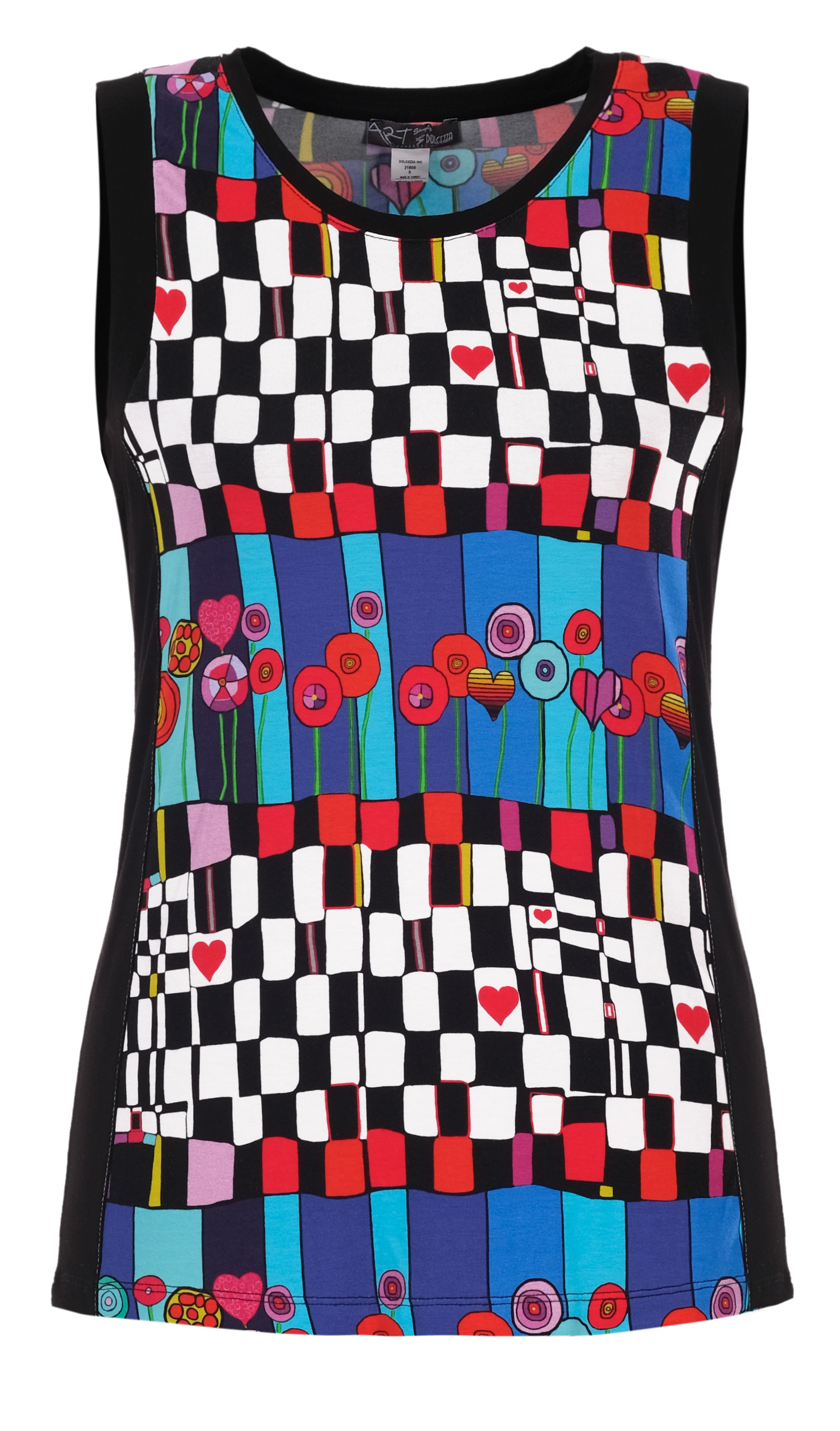 Simply Art Dolcezza: Lollipops Of Happiness Abstract Art Tank Top (2 Left!) Dolcezza_SimplyArt_21600_N