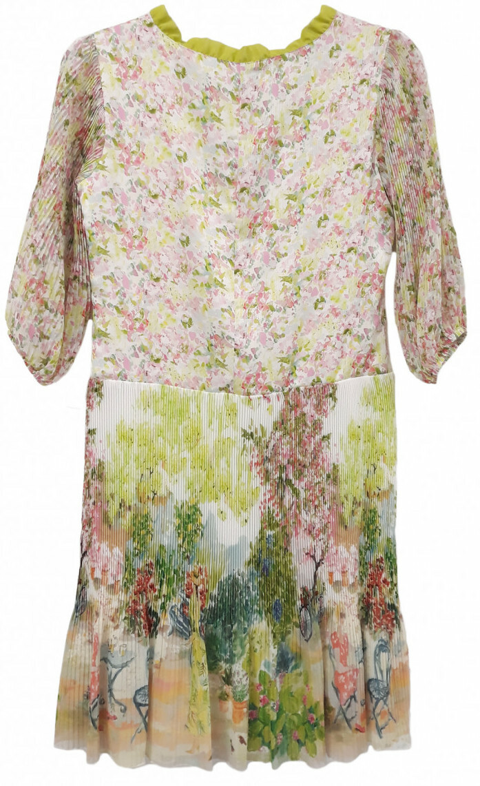 Paul Brial: Spring Is In The Air Art Flared Dress (Few Left!)
