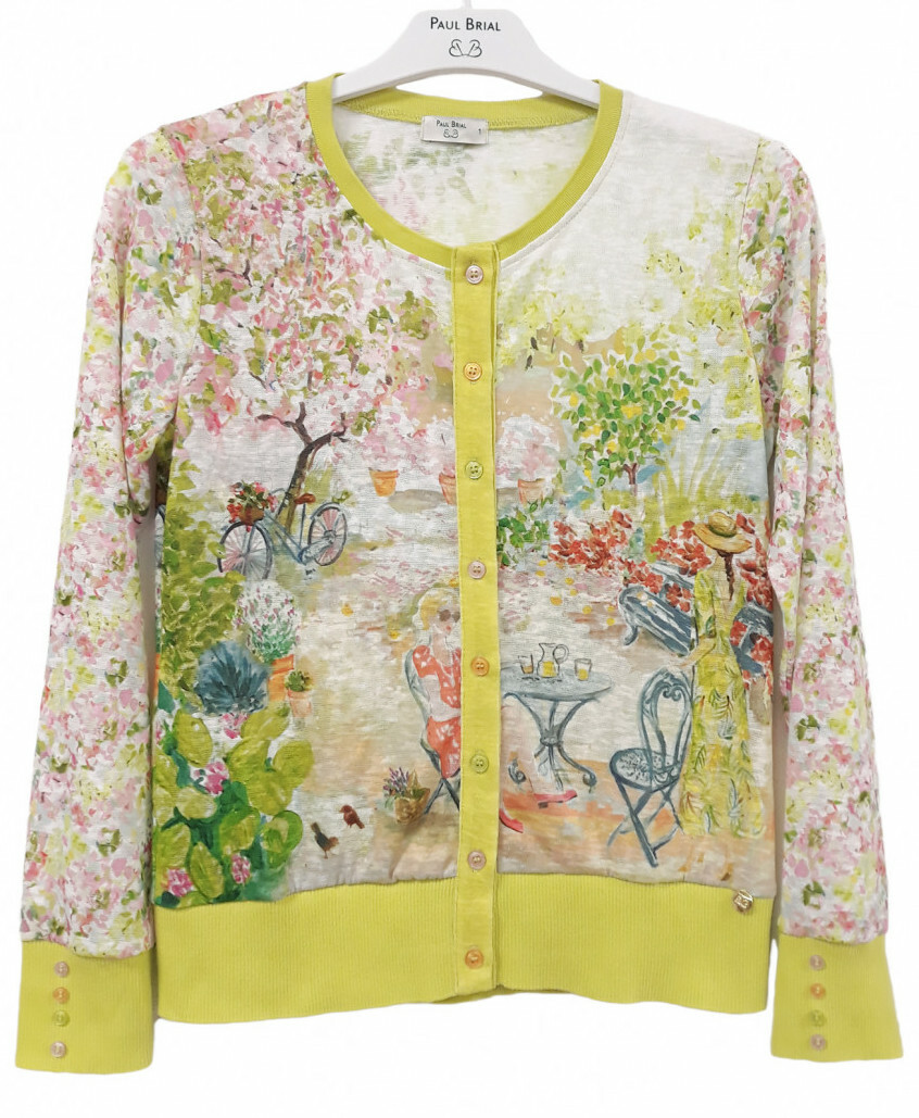 Paul Brial: Spring Is In The Air Art Cardigan PB_GIROFLEE