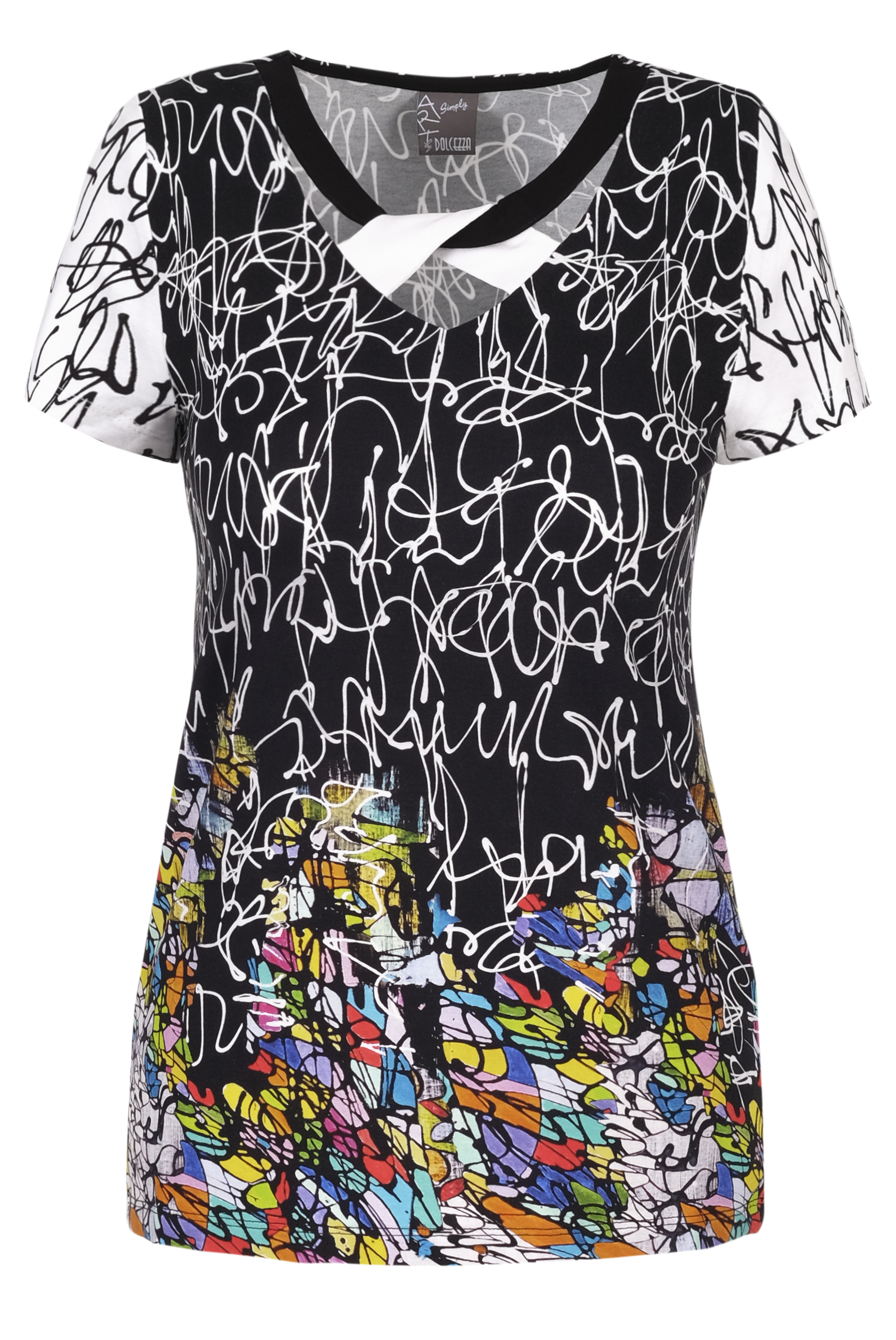 Simply Art Dolcezza: Black Board Abstract Art T-Shirt (2 Left!)