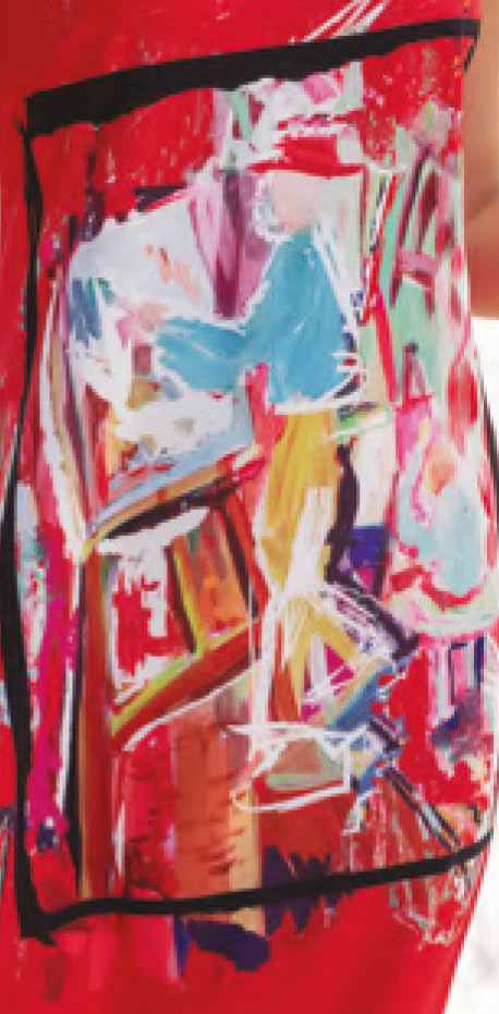 Maloka: Circus Fantasy Abstract Art High Waisted Maxi Dress (More Colors, Few Left!)