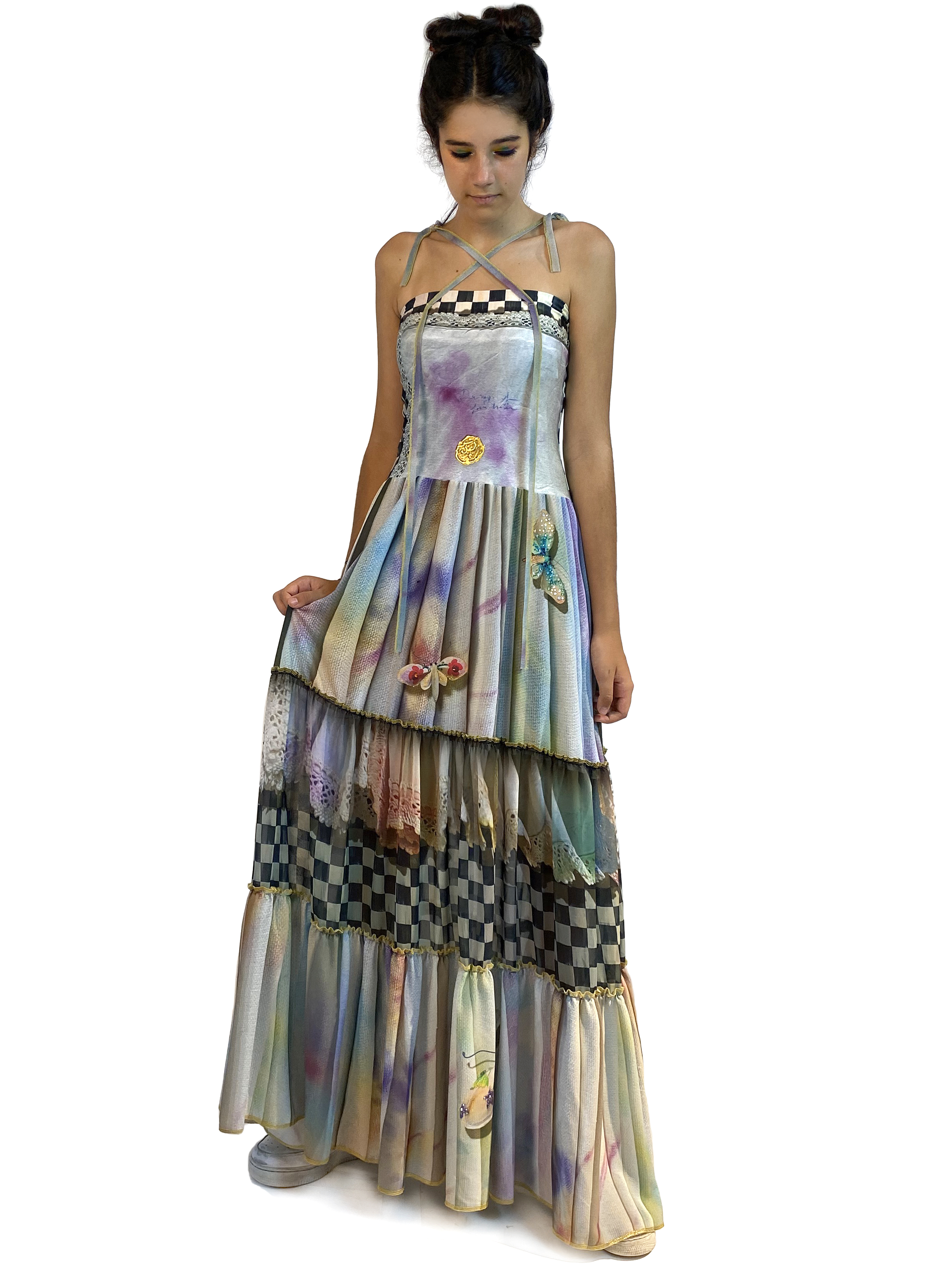 IPNG: Never Enough Color Orchid Illusion Convertible Dress To Skirt