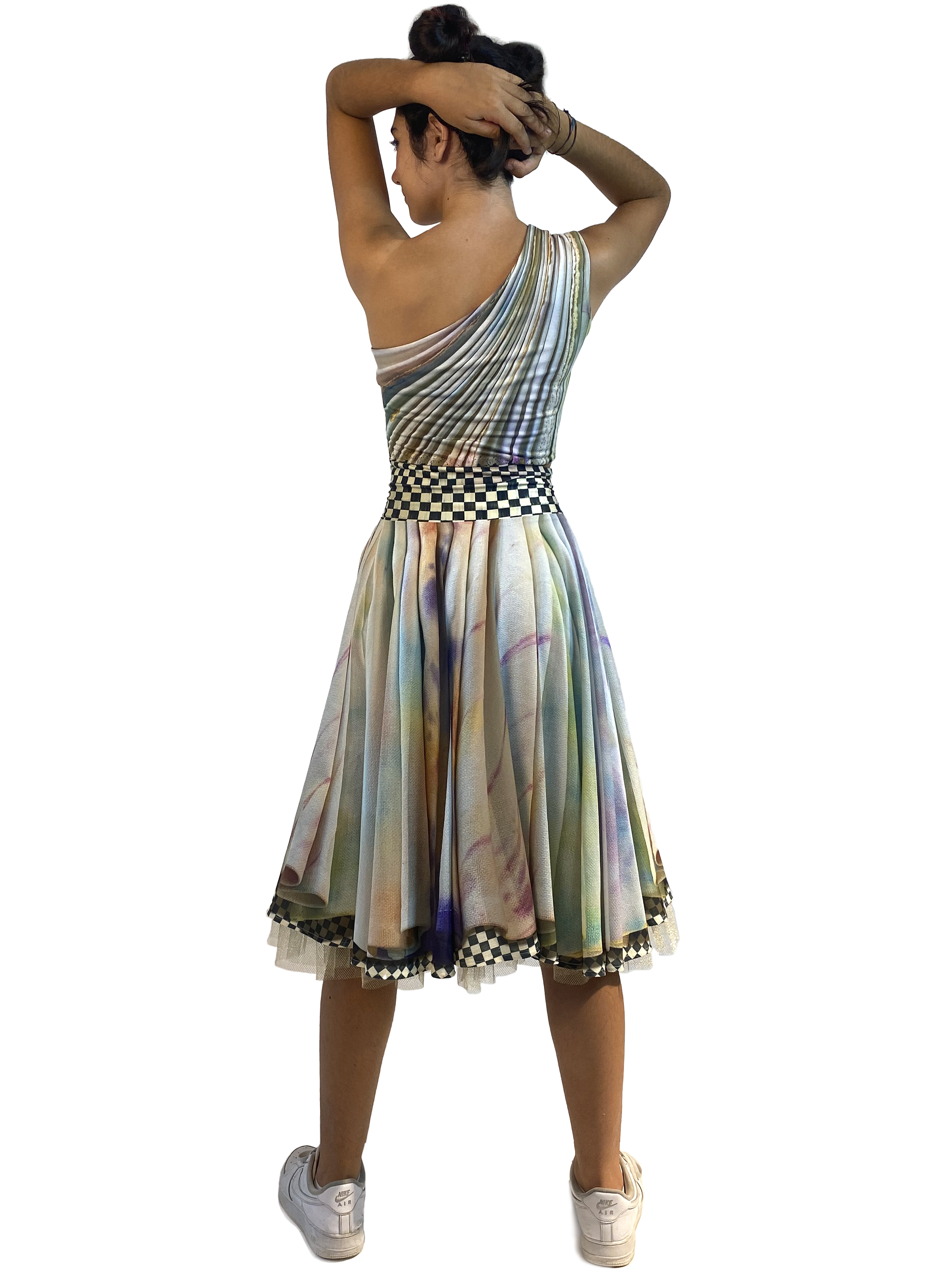 IPNG: Never Enough Color Orchid Illusion Midi Skirt