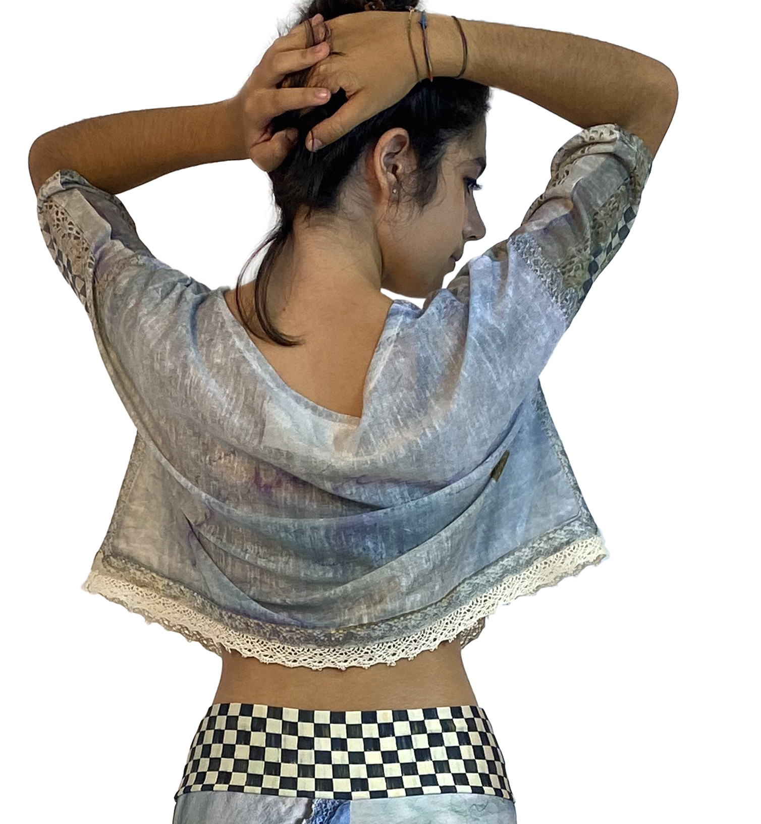 IPNG: Never Enough Color Orchid Illusion Blouse T Mini Top