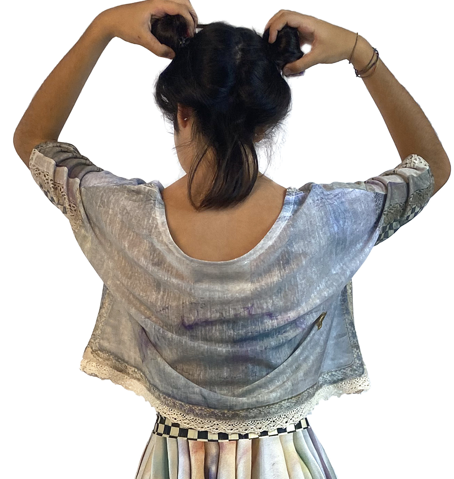 IPNG: Never Enough Color Orchid Illusion Blouse T Mini Top