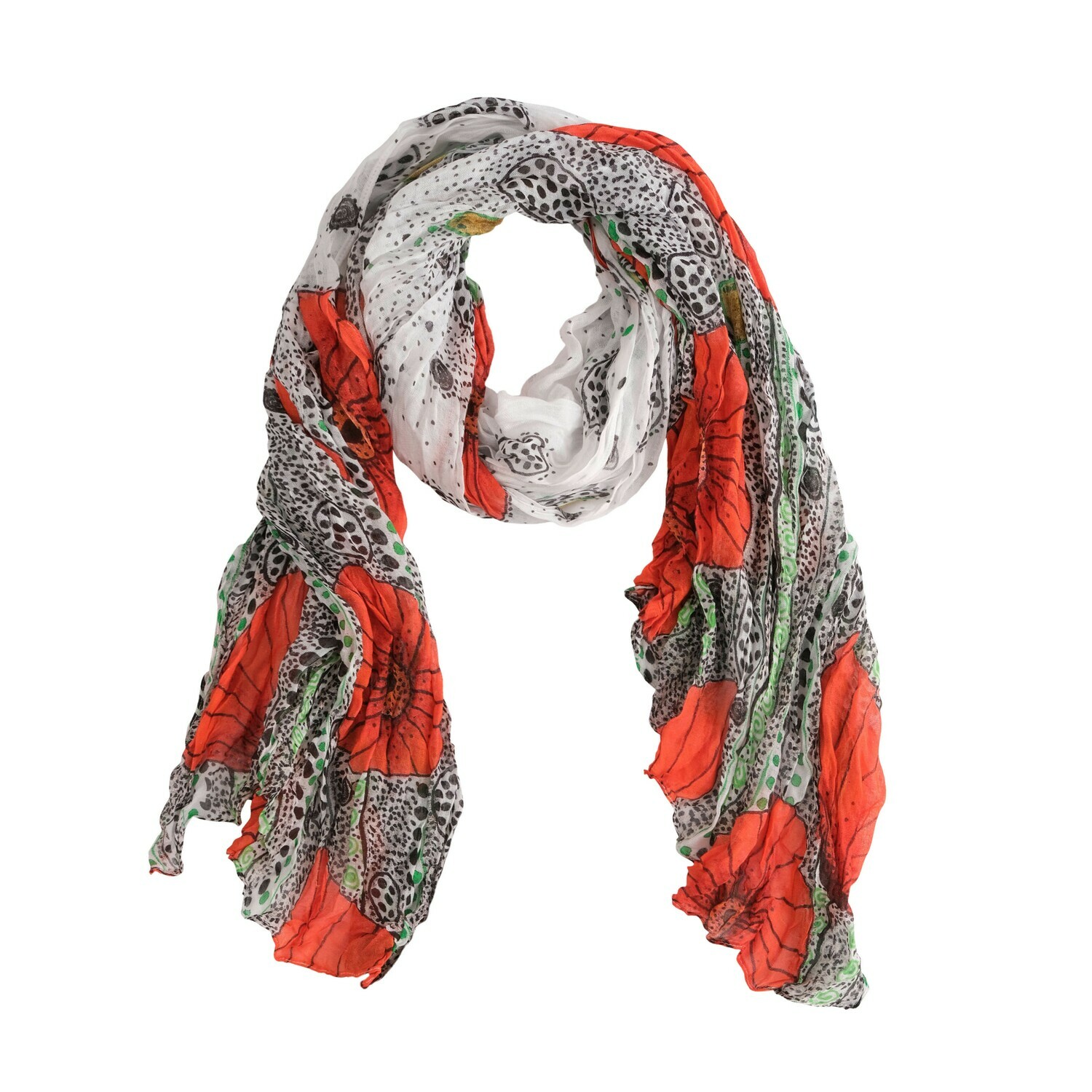 Simply Art Dolcezza: Poppy Meadow Abstract Art Scarf SOLD OUT